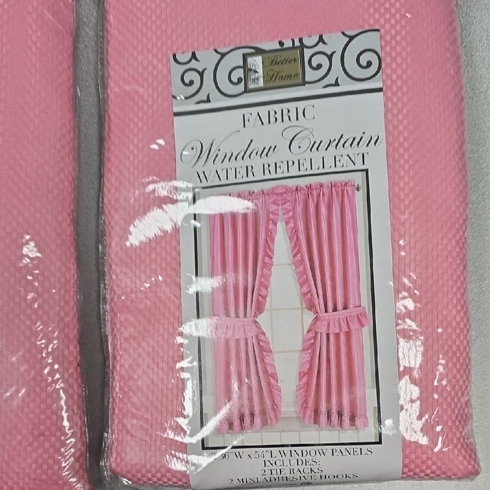 Better Homes And Gardens Pink Window Curtain